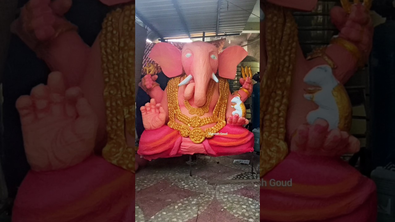 News paper 9feets Ganesh Murti making / Vignesh Goud