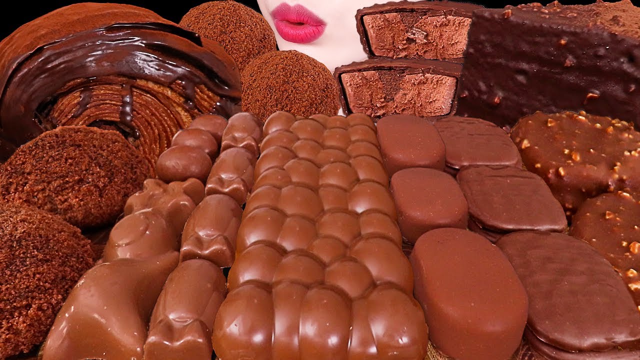 ASMR MUKBANG｜CHOCOLATE PARTY *ICE CREAM, MOCHI, MALTESERS, TICO, CAKE 초콜릿 파티 EATING SOUNDS 디저트 먹방