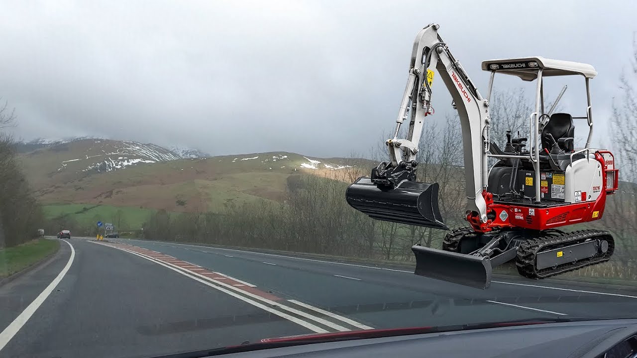 Stolen Takeuchi TB216 Theft Recovery Operation Cumbria 140319