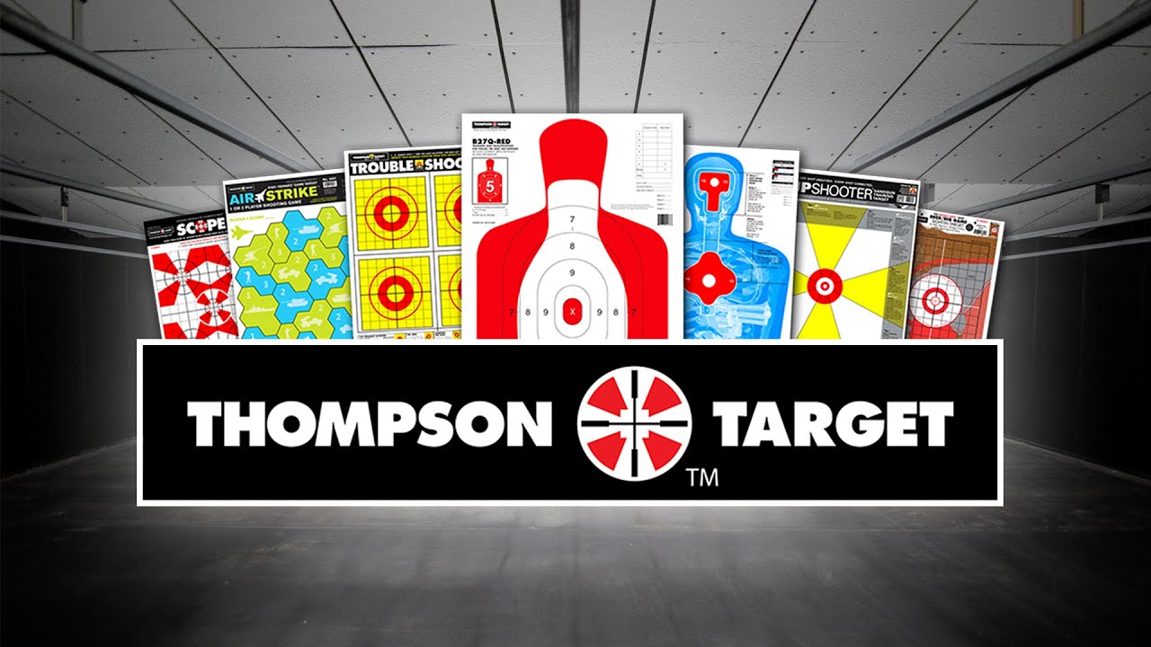 Thompson Target - Ultra Bright Premium Paper, Reactive Splatter, & Adhesive  Shooting Range Targets