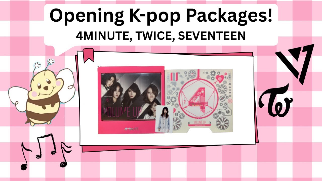 Opening K-pop Packages (episode. 3) 4MINUTE, TWICE, SEVENTEEN