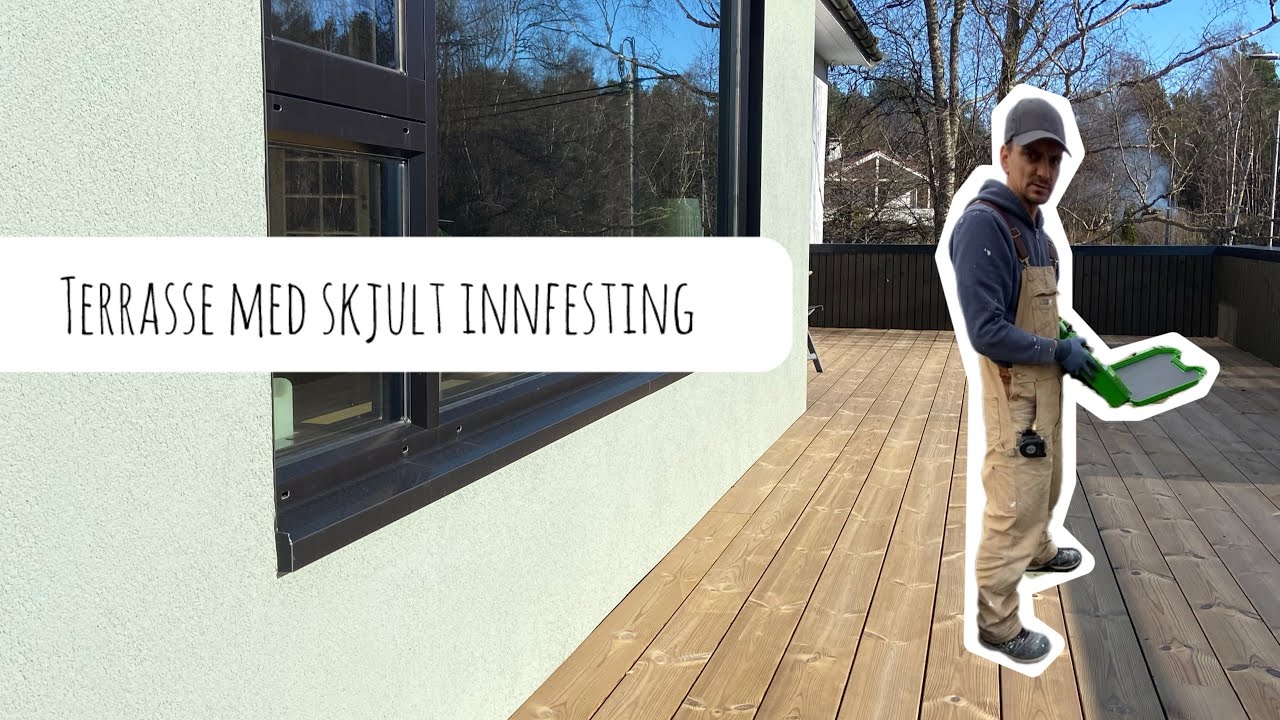 Terrasse med Essve skruer for skjult innfesting