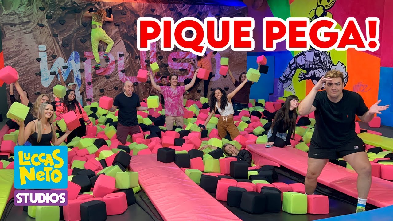 ELENCO DA ROXTEEN BRINCANDO DE PIQUE PEGA NO PARQUE DE TRAMPOLIM!!