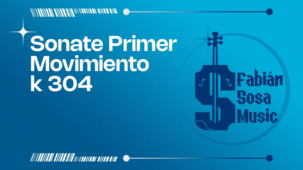 SONATE PRIMER MOVIMIENTO K 304 - Wolfgang Amadeus Mozart ( Partituras para Violín - Violin Sheet )