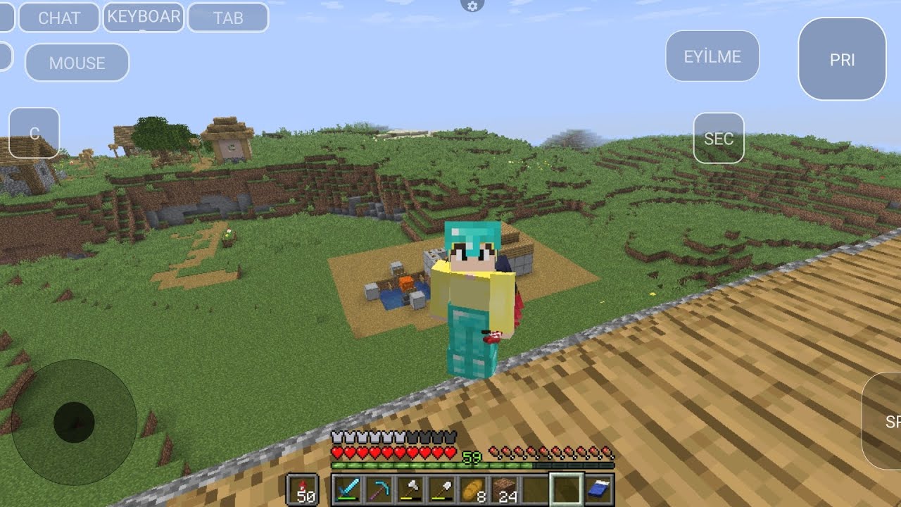 minecraft survival bolum 8 madene gedik 41 elmas tapdig 😲