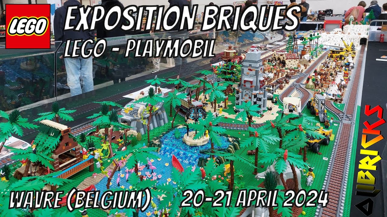 Exposition Briques LEGO - PLAYMOBIL !! Wavre (Belgium) - April 2024- FULL TOUR ! (LEGO Exhibition)