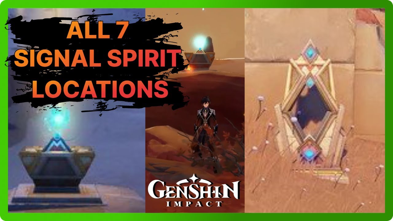 All 7 Signal Spirit Locations - Sumeru - Genshin Impact 3.4