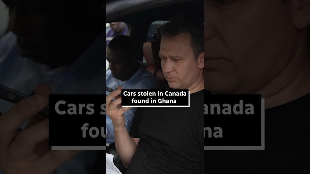 Car stolen from Toronto tracked down to Ghana #shorts