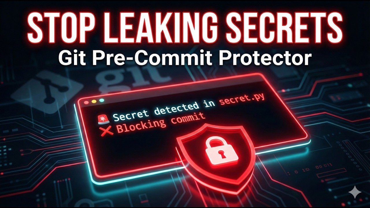 Stop Leaking Secrets to GitHub | Build a Python Git Pre-Commit Hook (Step-by-Step)