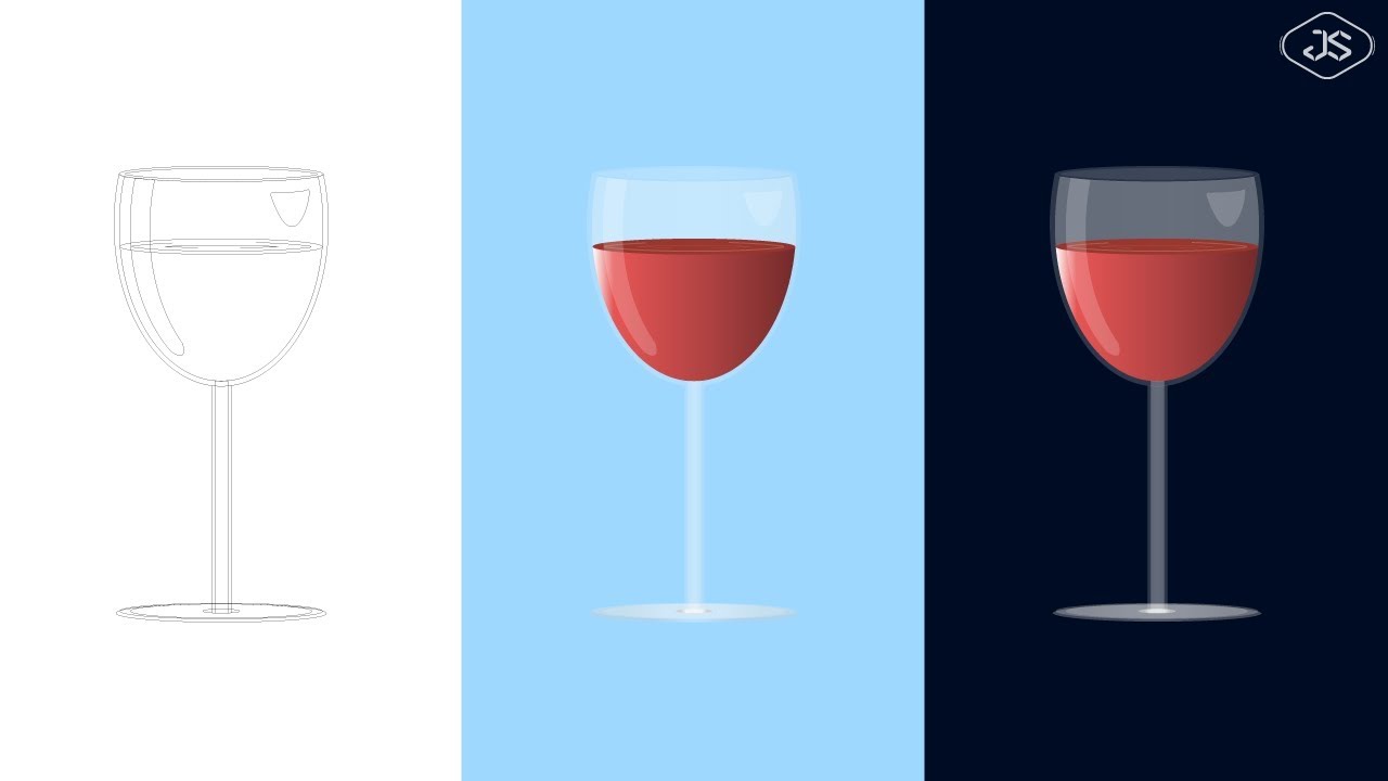Tutoriel | Comment créer un verre dans Adobe Illustrator cc | Graphic Design