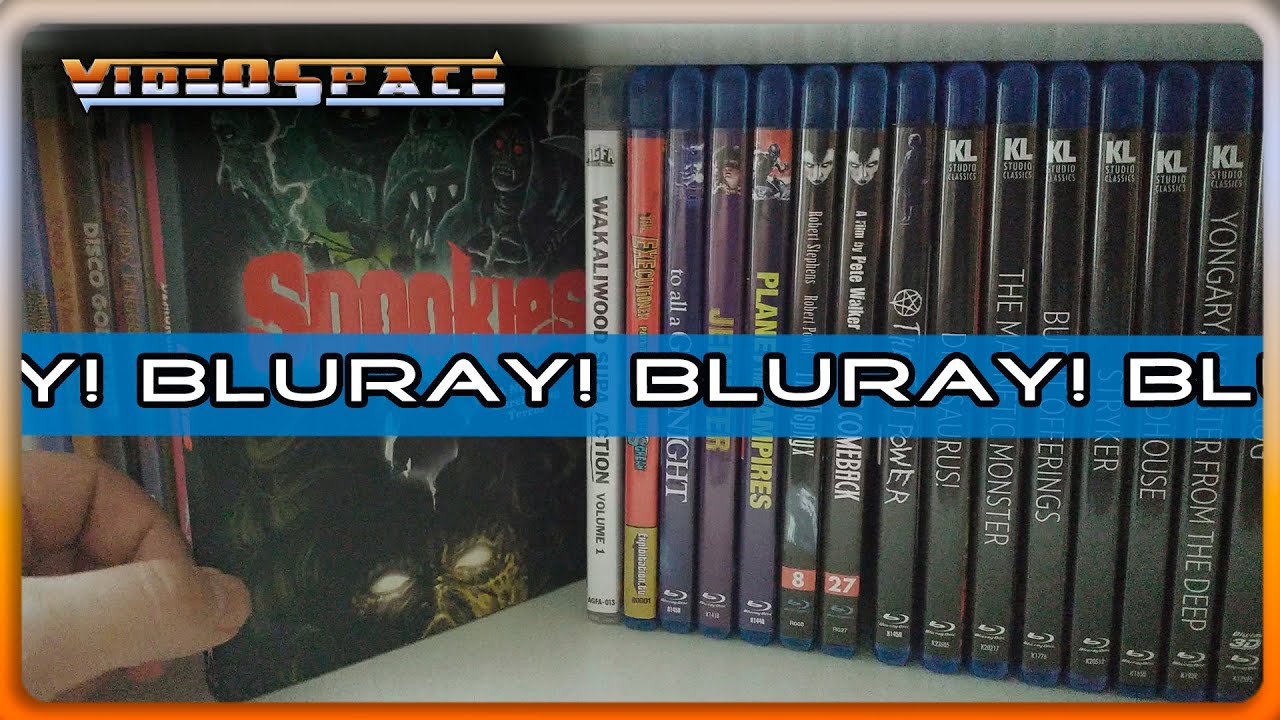Videosäkki #28 Videospace-Villen Bluray-hyllyt osa 1, Universal! Vinegar Syndrome! Code Red! jne.