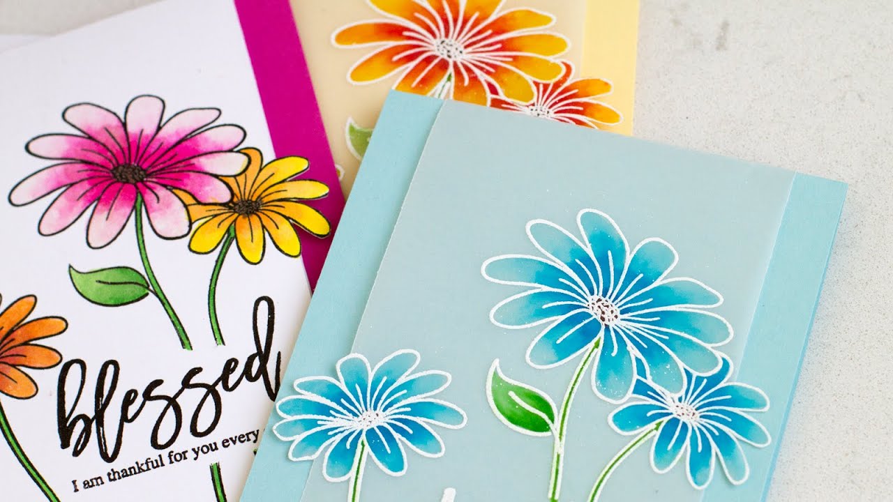 Shimmer on Vellum - Spectrum Noir Sparkle Pens & Wink of Stella Glitter Pens