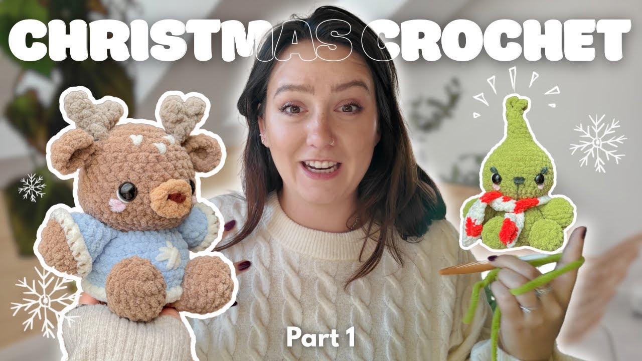 Я вяжу крючком свою рождественскую коллекцию мечты — часть 1 🎄 #studiovlog