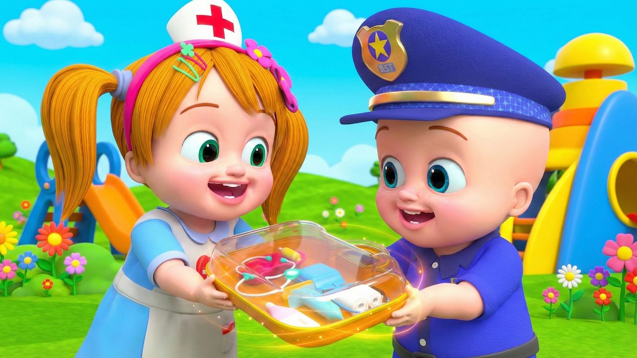 Big Dream Career Spin Adventure | Kids Story +Songs | Cartoon animation for kids | BST Police Patrol