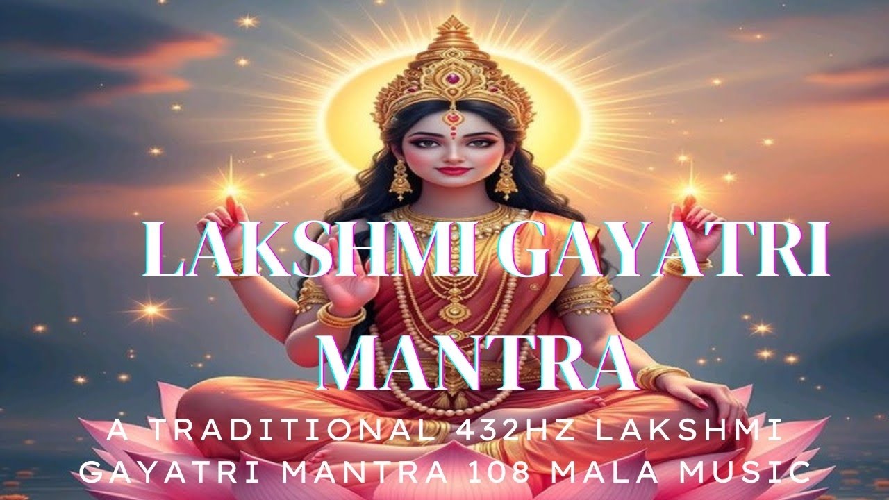 Lakshmi Gayatri Mantra l 108 Mala l 432Hz Alpha Wave l Prosperity l Blessings Mantra l #lakshmipuja 