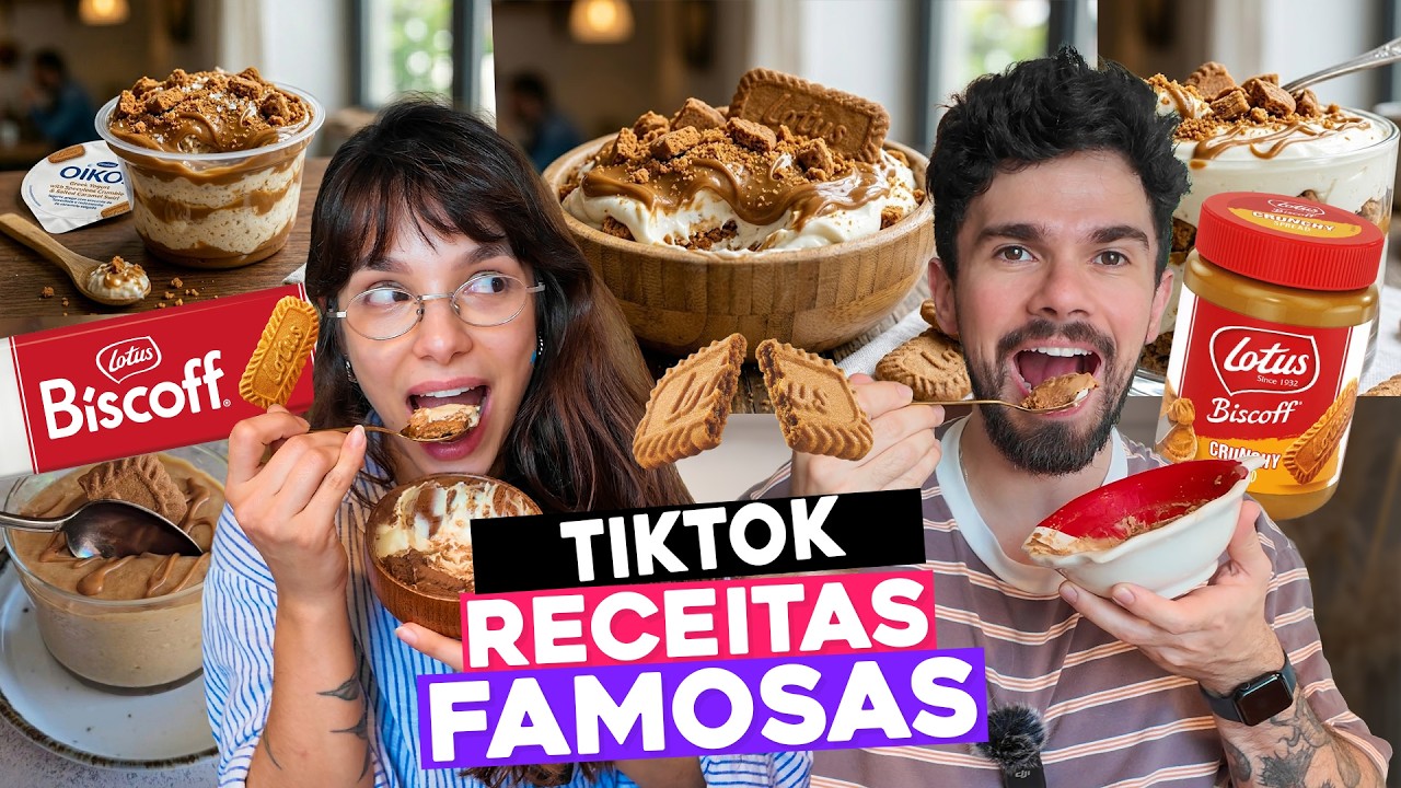 TESTANDO RECEITAS VIRAIS com  BOLACHA BISCOFF