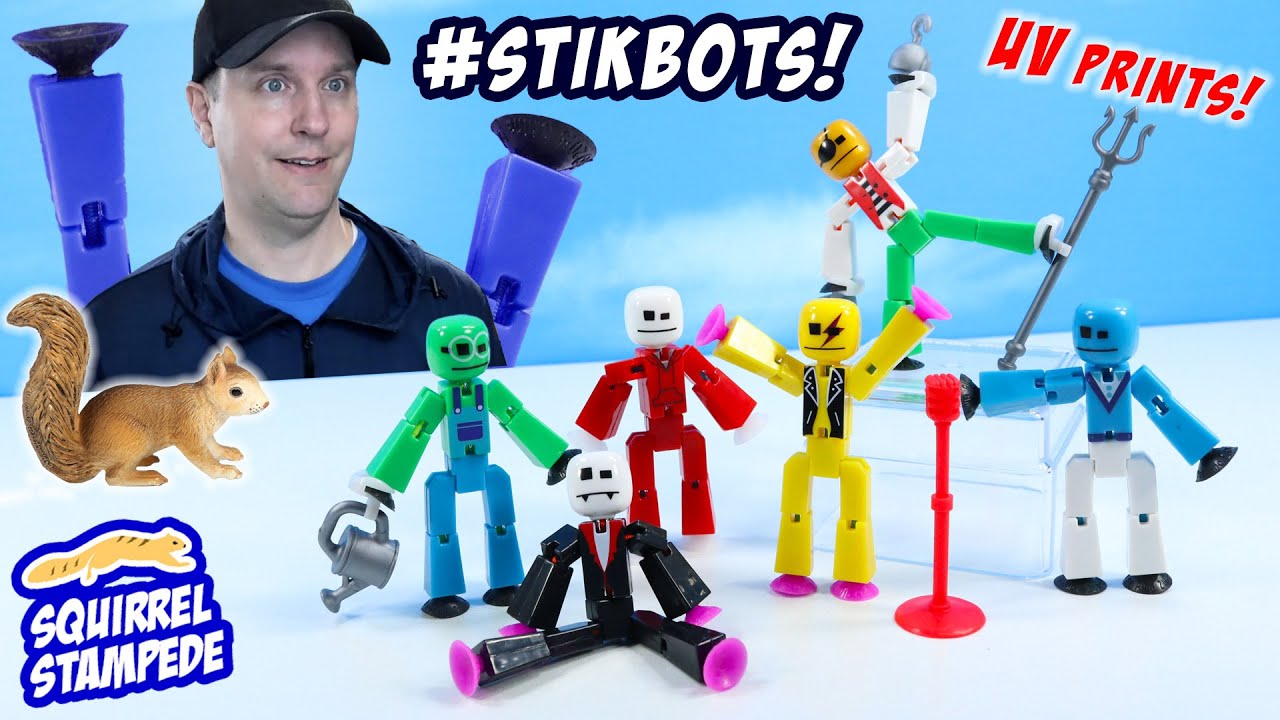 Stikbot Avatar Series UV Printed Figures with Rocker Vampire Pirate Review 2023