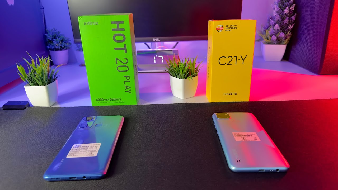 Infinix Hot 20 Play 🆚 Realme C21Y ⚡ Unboxing | Comparison | Design | Camera | Price | Full Details