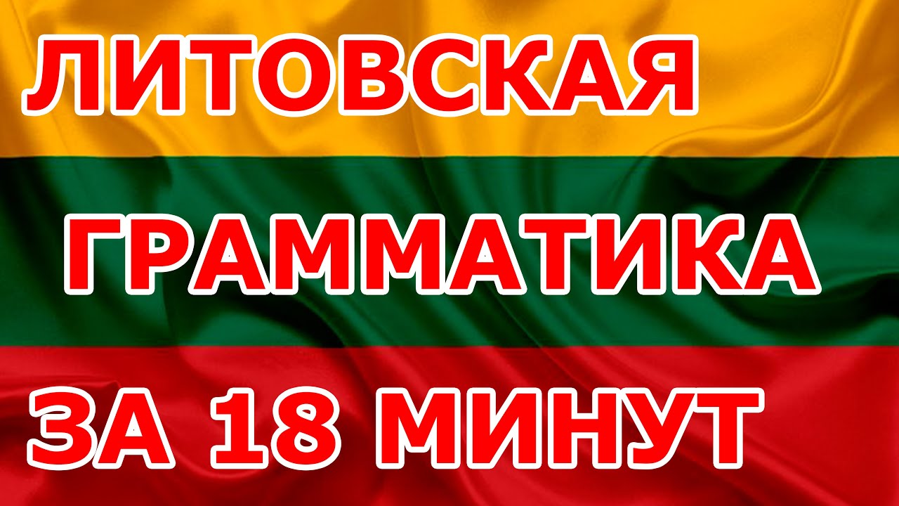 Литовская грамматика за 18 минут. Уроки литовского языка.