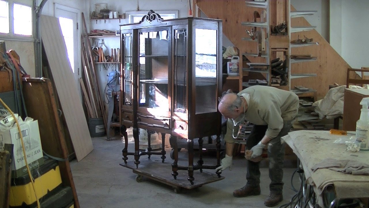 Repairing a China Cabinet's Broken Leg Assembly - Thomas Johnson Antique Furniture Restoration