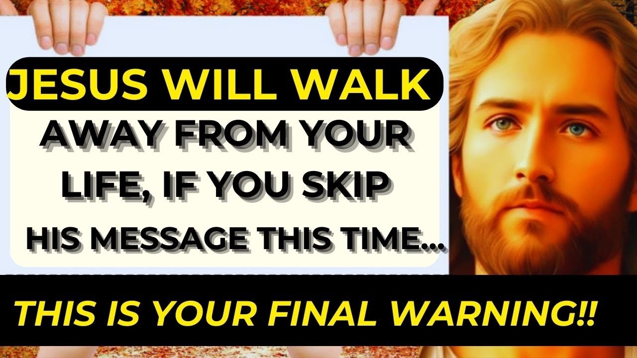 🔴JESUS WILL STEP AWAY FROM YOUR LIFE IF YOU SKIP HIS MESSAGE THIS TIME। God's advice today। #Jesus