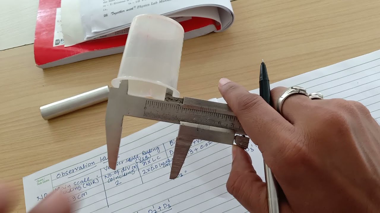 ДИАМЕТР СФЕРИЧЕСКОГО ТЕЛА, ИЗМЕРЕННЫЙ ШТАНГЕНЦИРКУЛЬОМ #CBSE#PhysicsPractical#Class11#Experientia...