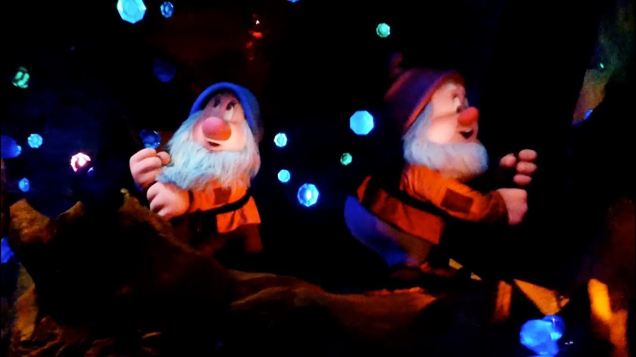 Complete Seven Dwarfs Mine Train POV front and back ride-through at Disney's Magic Kingdom