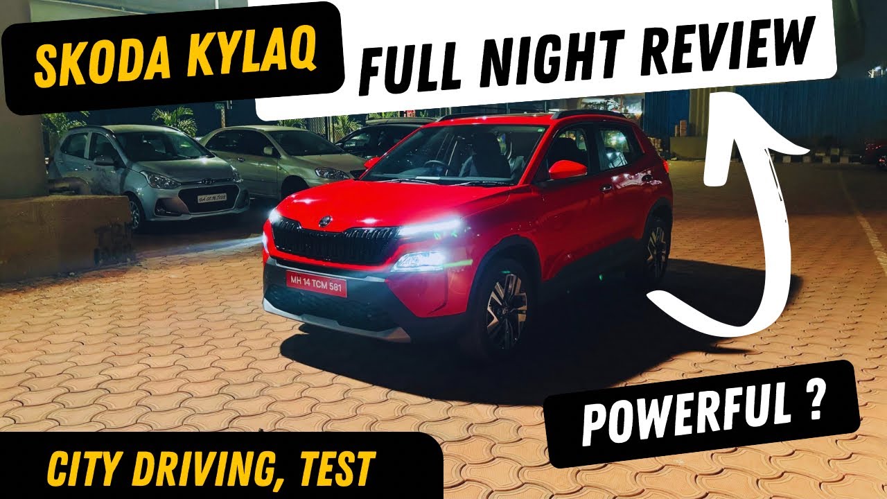 2025 Skoda Kylaq Special Night Review | Powerful HeadLights ? Driving in City & Highway 🔥