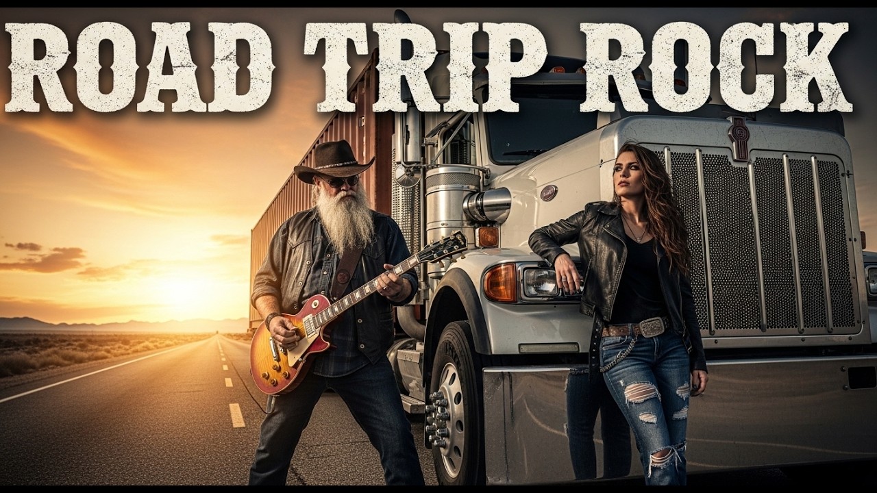 One Hour Rock N Truck – Best Country Rock Songs for the Open Road 🌄🎸
