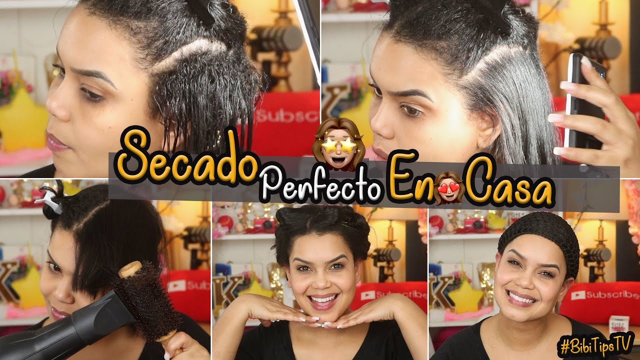 ✨ &iexcl;Luce un cabello lacio PERFECTO en casa! T&eacute;cnica de secado  f&aacute;cil para crespos o desrizados 💕