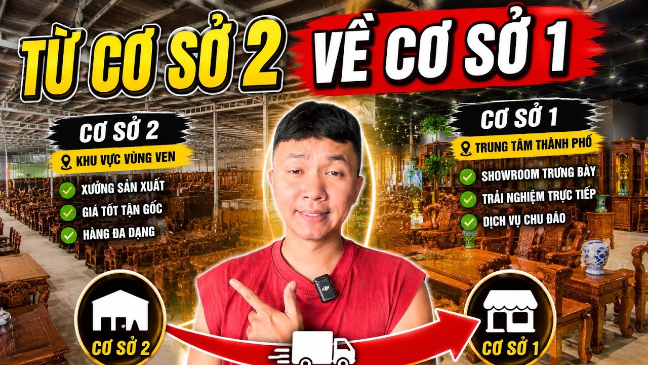 Từ cơ sở 2 về cơ sở 1 