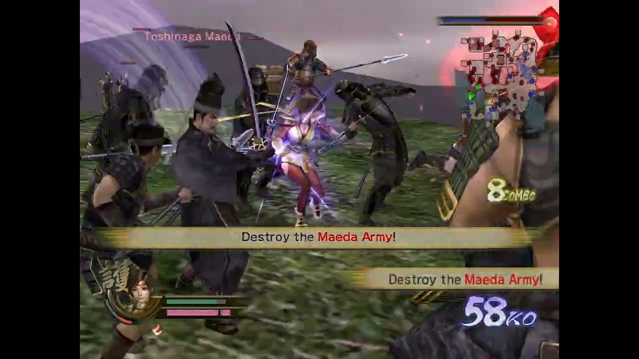 (Nene's Tale) Battle of Shizugatake - Easy Story Mode | Samurai Warriors 2 Gameplay