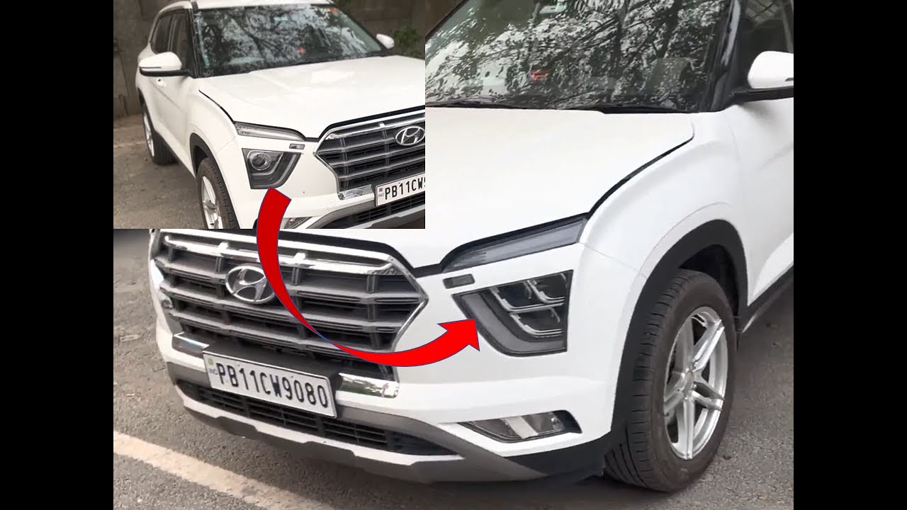 Creta S from Punjab gets the Trio Headlight setup via plug and play couplers
