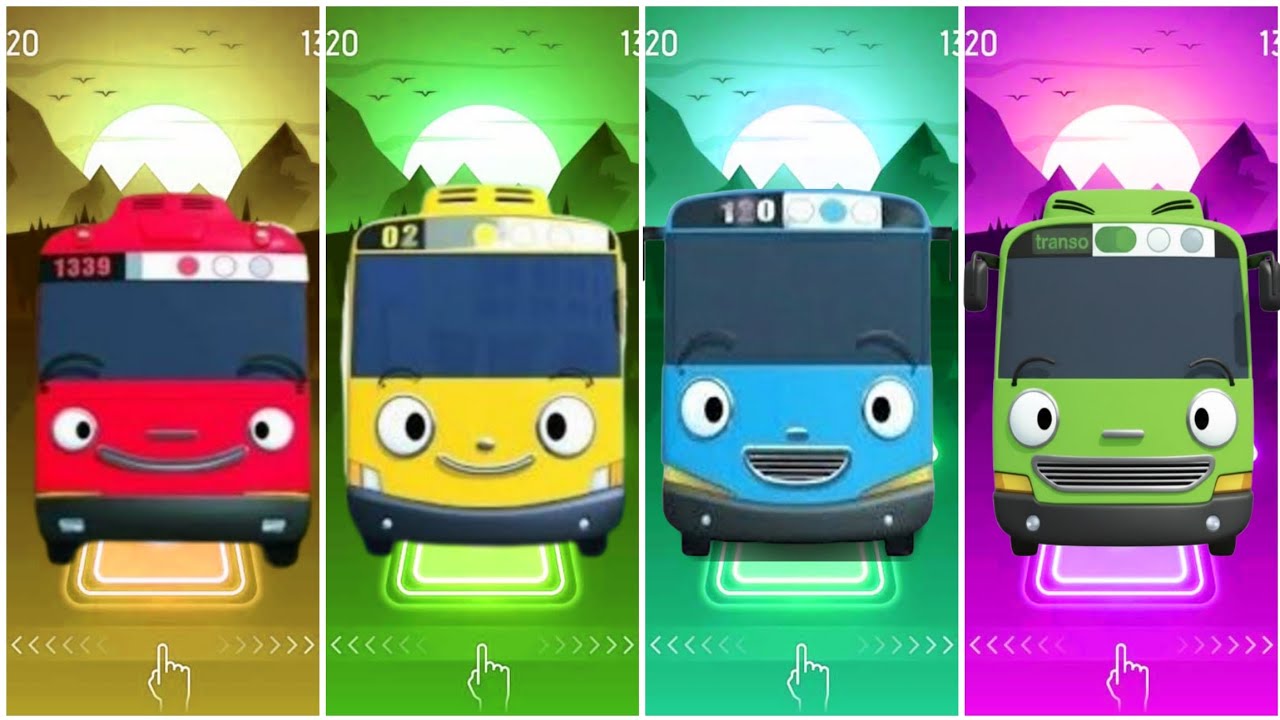 Tiles hop, Tayo Little Bus, Mix, Song, (COVER)