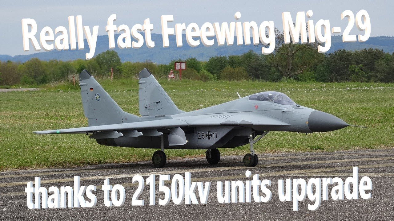 Freewing Mig-29 twin 80mm with upgraded inrunners going fast at the Schwandorf 2024 EDF meeting