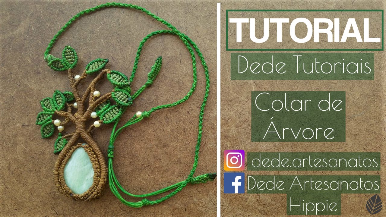 Dede Tutoriais | Como fazer Colar de Árvore da Vida #2