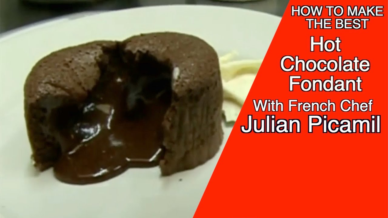 Hot Chocolate Fondant Recipe with French Chef Julien Picamil
