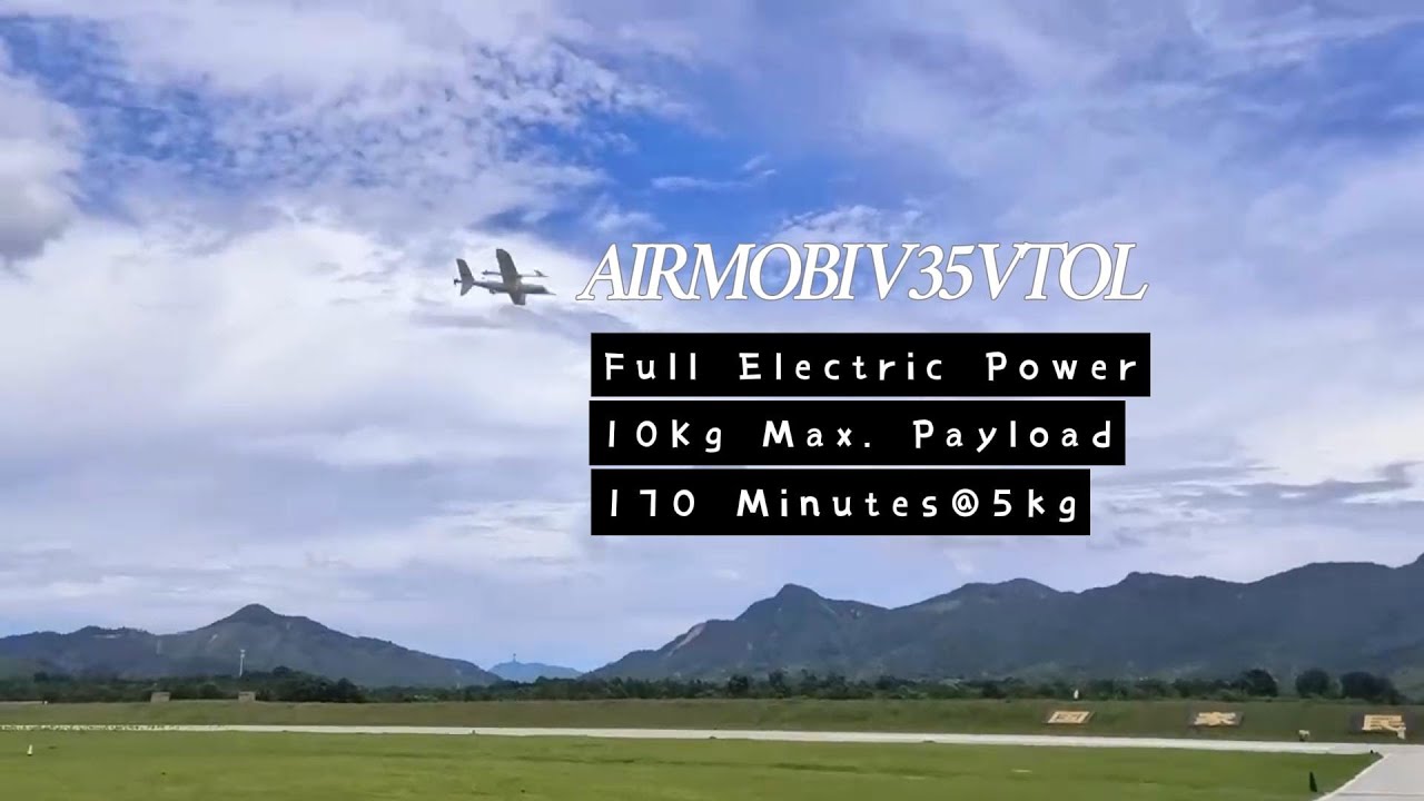 Airmobi V35 Full Electric VTOL Drone - 3.5m Wingspan - 10kg Payload