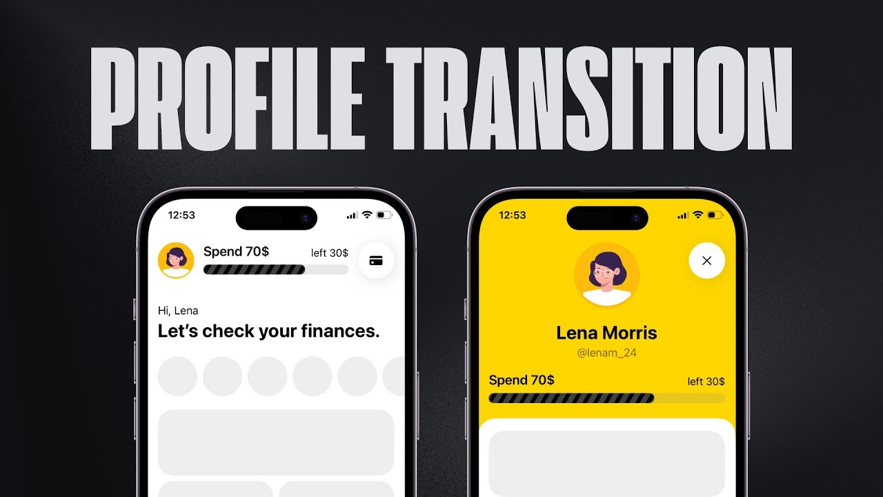 Переход SwiftUI Hero: от главного экрана к профилю