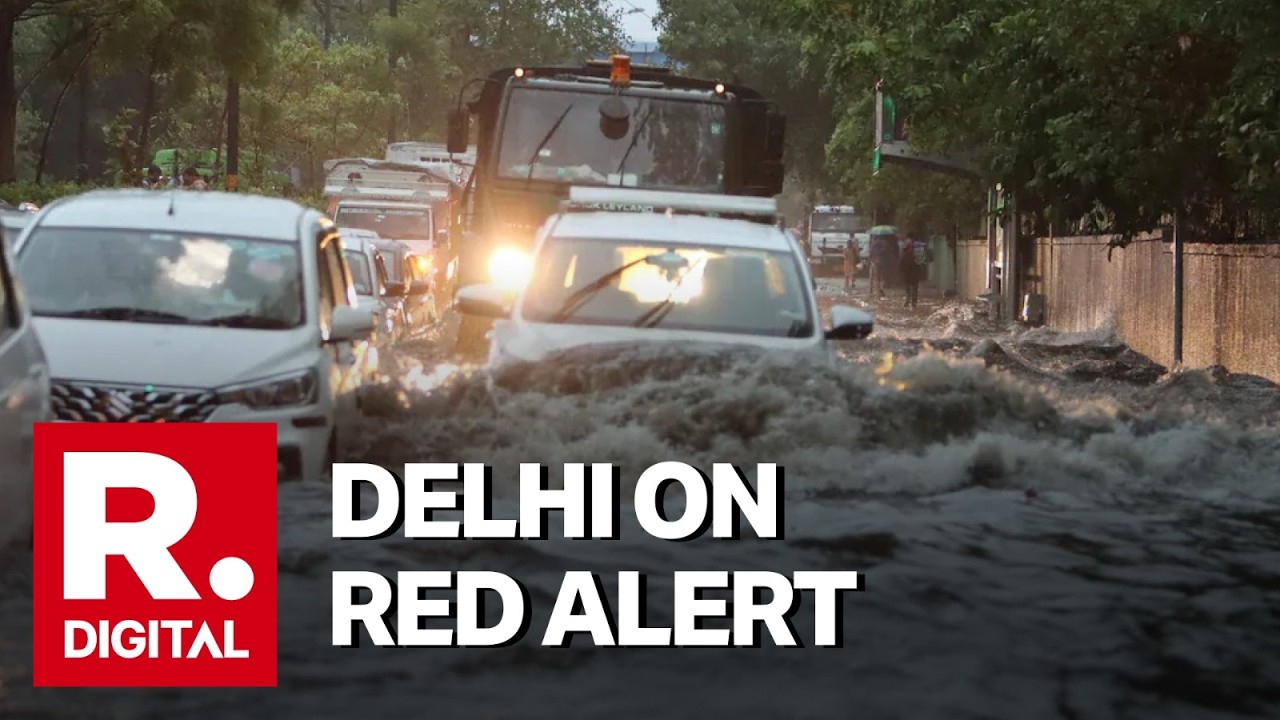 Delhi-NCR On Red Alert As Heavy Rains Pounds The Region; Over 16 Flights Cancelled