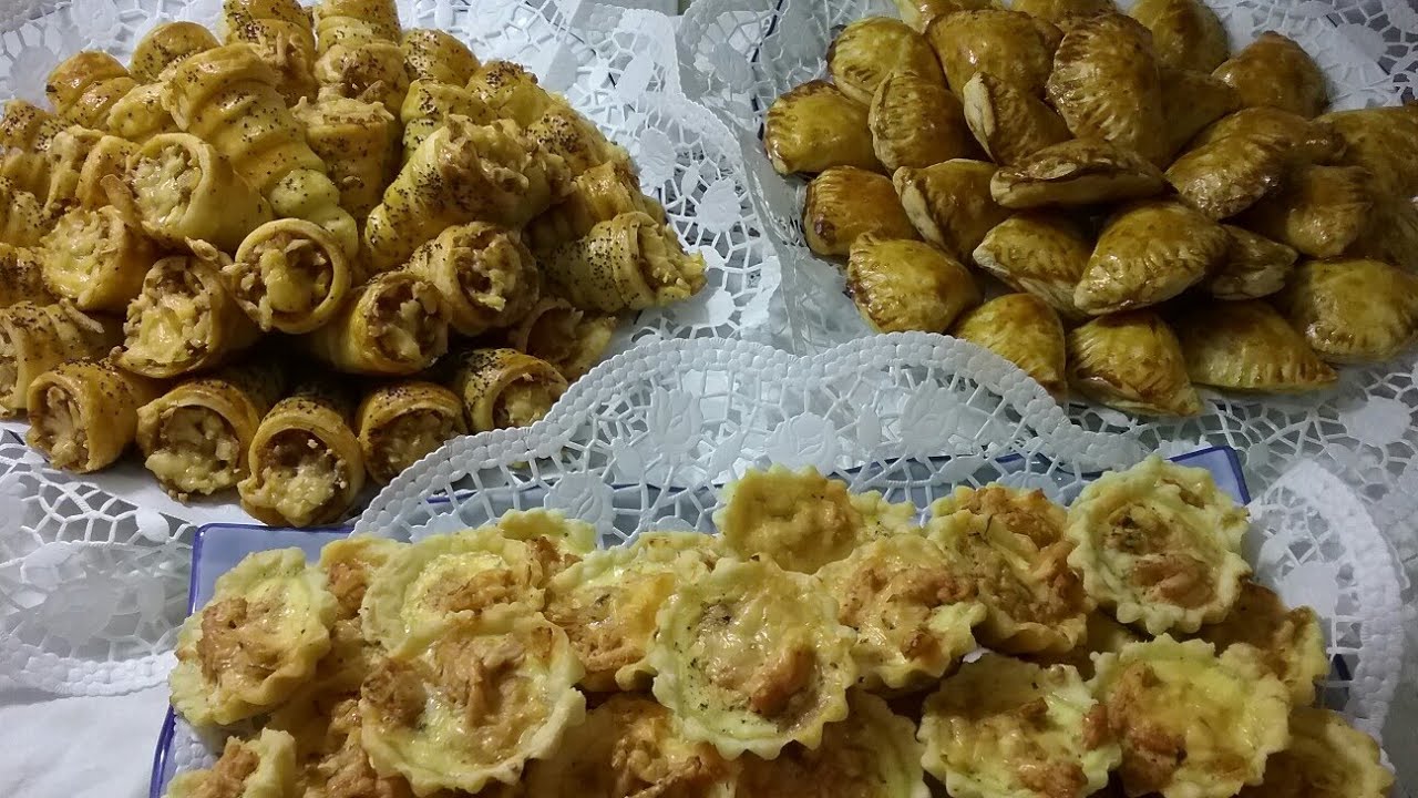 مملحاتي الأسبوعية بعجينة واحدة وثلاث أشكال و حشوات أكثر من رائعة