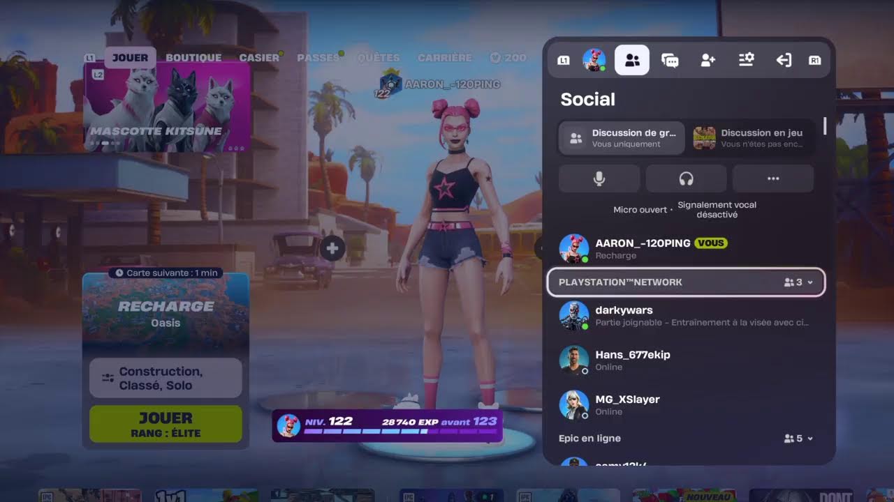 Live fortnite   FR /je  speedrun avec vous en reload classe  et rushons les 300 abos