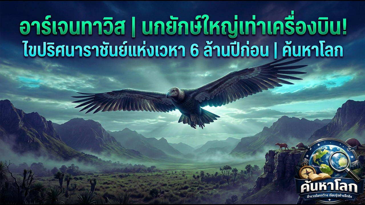 อาร์เจนทาวิส | นกยักษ์ใหญ่เท่าเครื่องบิน! ไขปริศนาราชันย์แห่งเวหา 6 ล้านปีก่อน | ค้นหาโลก