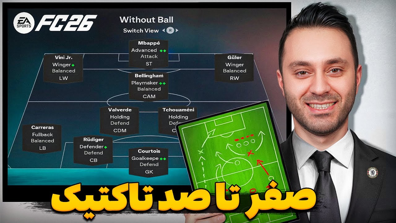 آموزش صفر تا صد تاکتیک و ترکیب و نقش ها در اف سی ۲۶