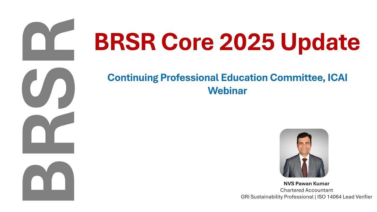 BRSR Core 2025 Update | ESG Reporting for Indian Companies & Value Chain Partners