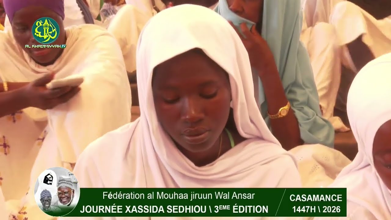 Prestation Kurél Nûrud-d Dârayni | Bissou Khassida Fédération Mouhajiruun wal Ansar 2026 à Sedhiou