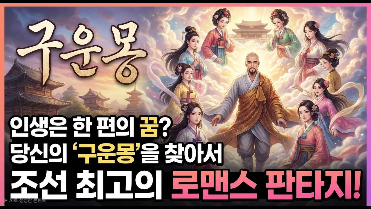 17세기 고전소설의 진수 '구운몽(九雲夢)' - 성진과 팔선녀의 로맨스, 일장춘몽(一場春夢),  김만중 저서