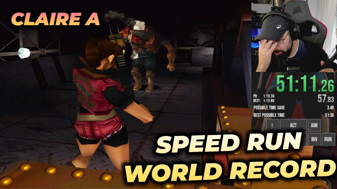 LOS TRUCOS INHUMANOS del SPEED RUN RECORD MUNDIAL en RESIDENT EVIL 2 ORIGINAL