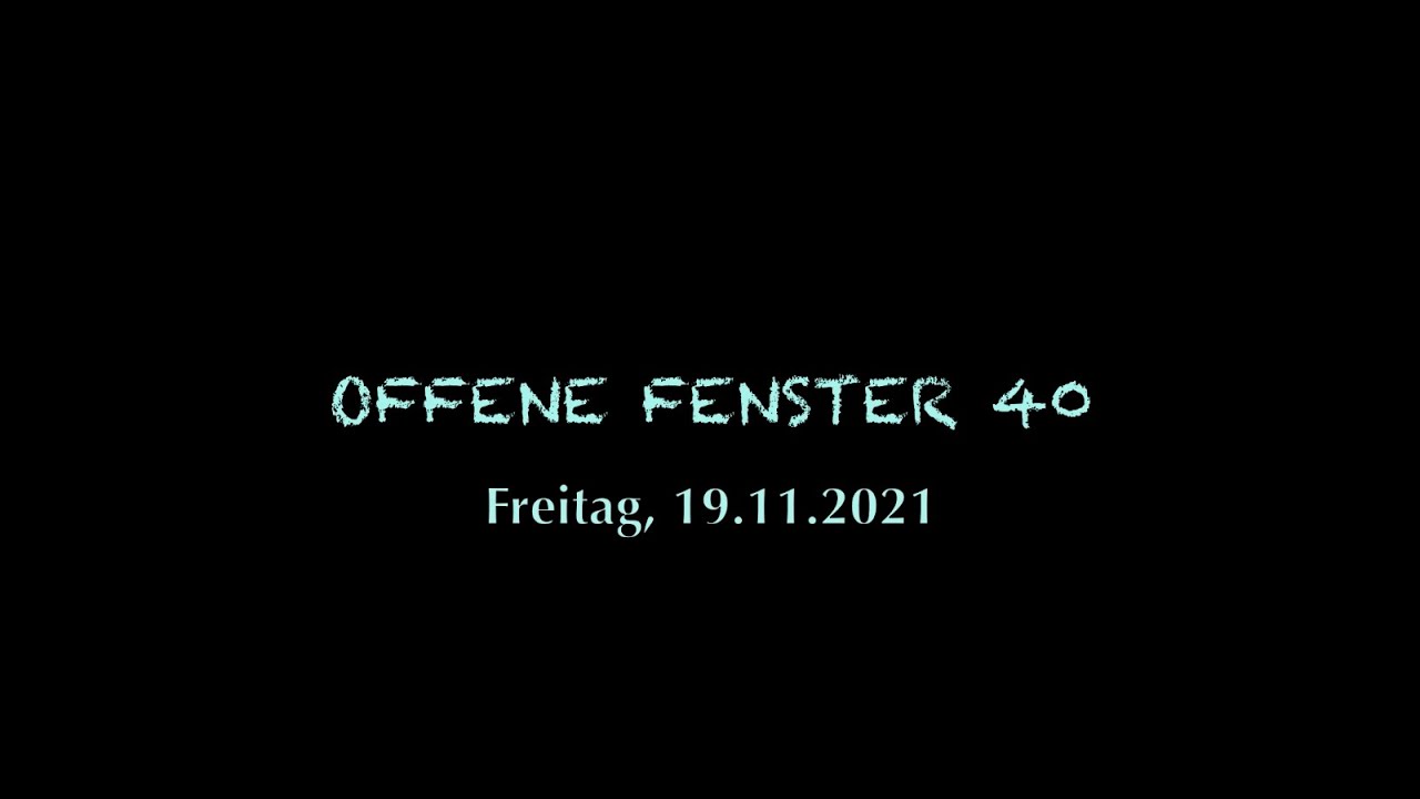 OFFENE FENSTER 40 (complete) - Christian Grosch - free improvisation piano concert