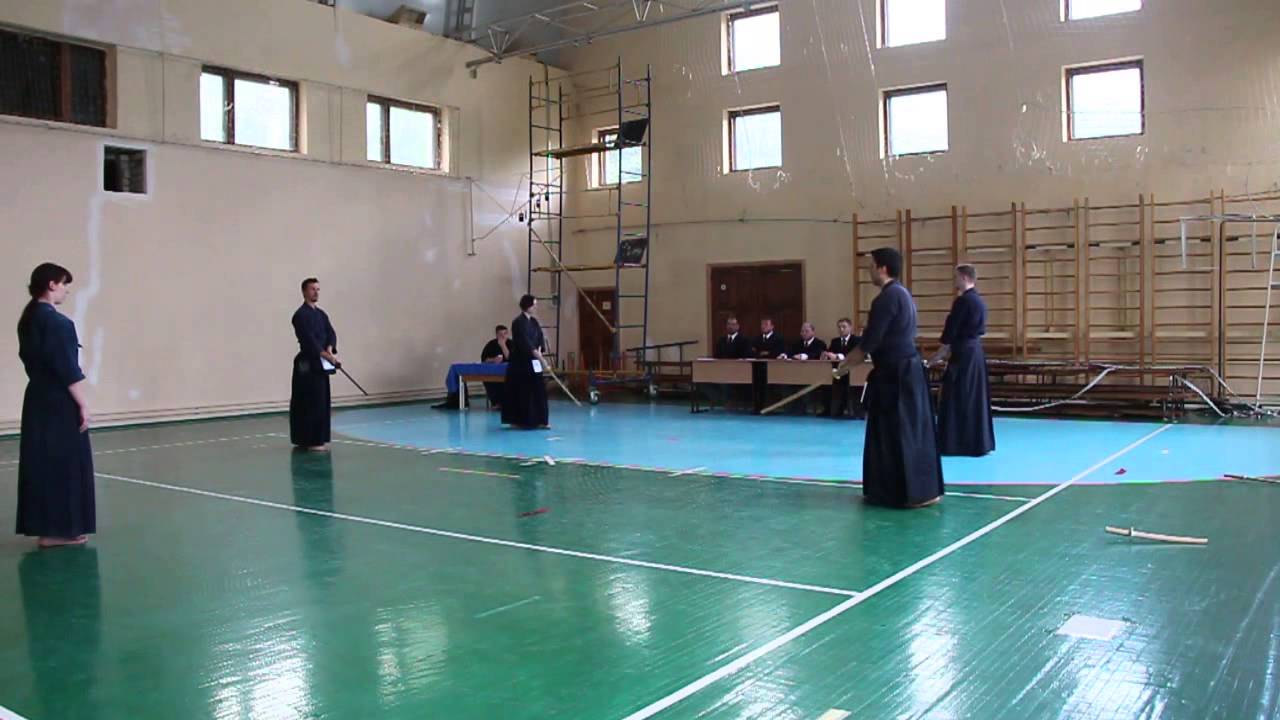 Kendo Exam 3 Dan Kata (Konstantinov, Klochkova, Klochkov, Kulikov) 11.07.2015